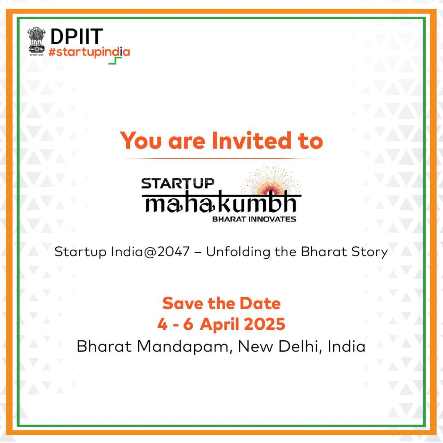 StartUp Mahakumbh 4-6 April 2025 New Delhi